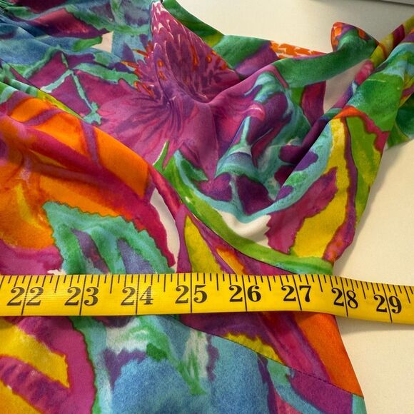 Lauren Ralph Lauren Colorful Three Quarter Sleeve Top Size 3X - Picture 5 of 14